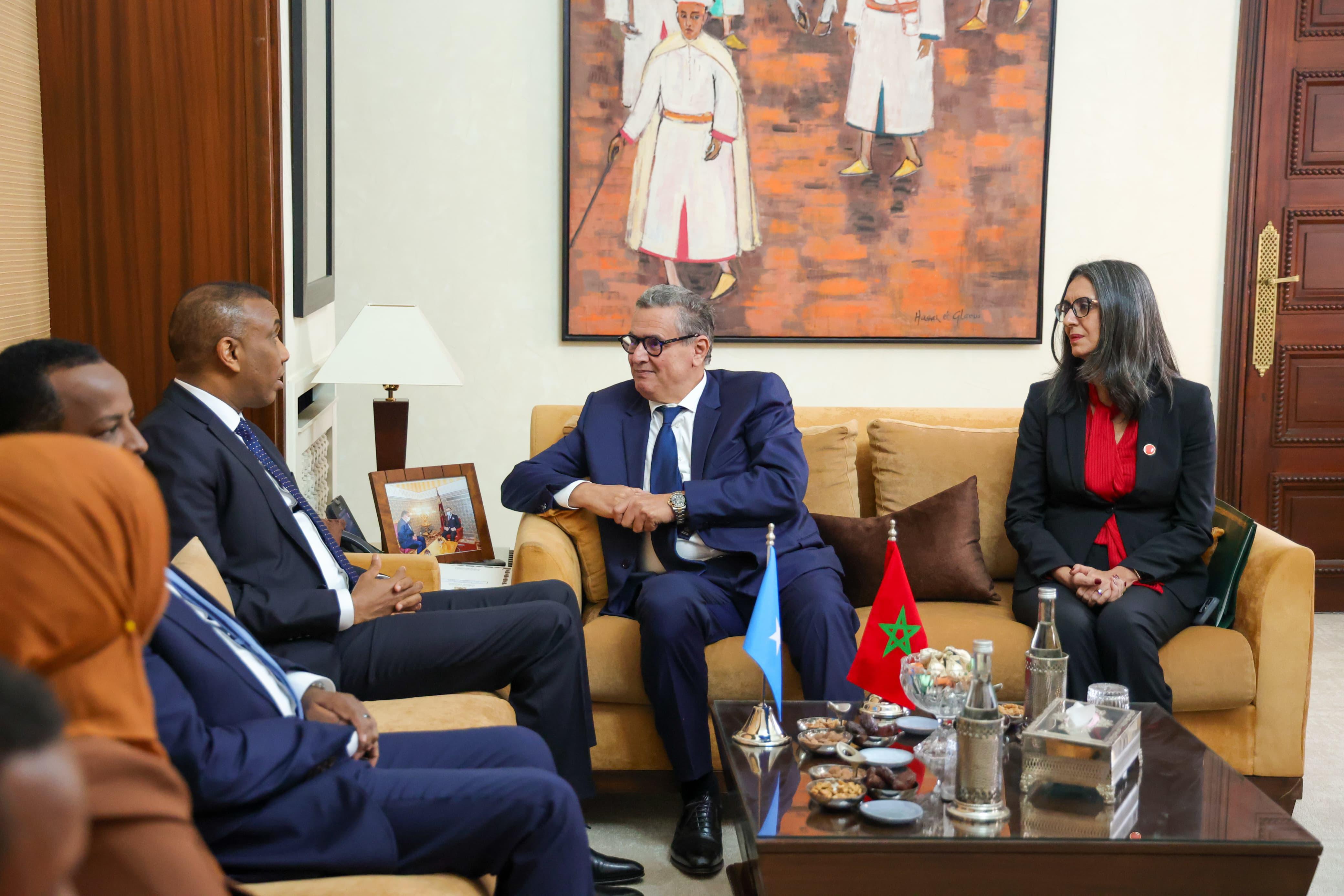 أخنوش يجري مباحثات مع رئيس وزراء الصومال لتعزيز الشراكة الثنائية ودعم الاستقرار