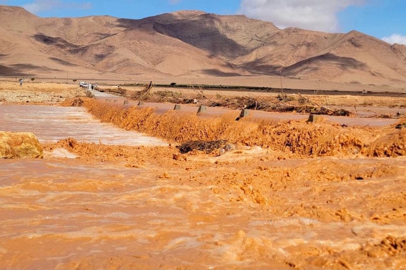 التساقطات الغزيرة تنعش منسوب المياه وتستنفر نظام الإنذار بزاكورة