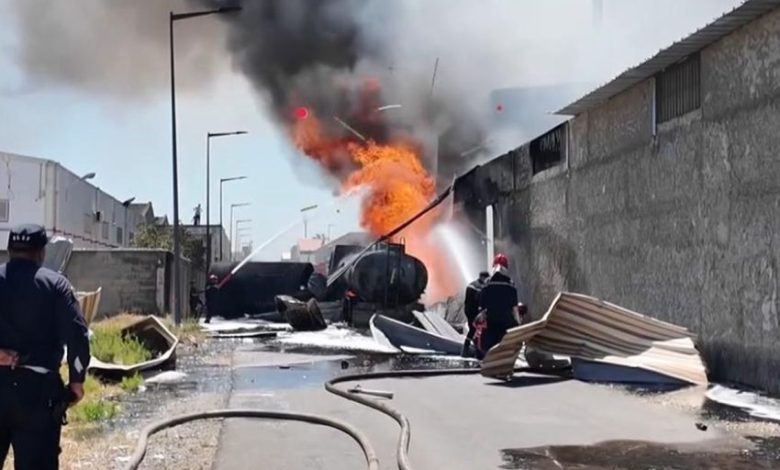 اندلاع حريق بوحدة متخصصة في صناعة المناديل الورقية بالمنطقة الصناعية ببرشيد